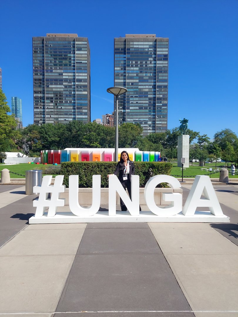 Priyanka Shrestha at the United Nations General Assembly (UNGA78) in New York